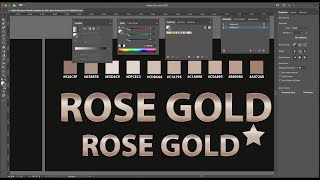 Rose Gold Gradient with Hex Color | Adobe Illustrator Tutorial