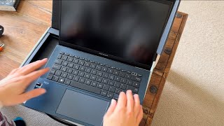 ASMR Asus Zenbook laptop unboxing | no talking