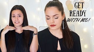 GET READY WITH ME | Look de soirée naturel et facile / NOUVEL AN