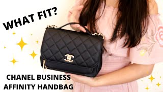 What Fits in My Chanel Business Affinity Handbag🤩 May 2021|Very Spacious| Jasmin Sparkle