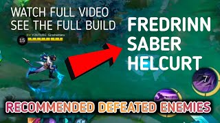 THIS BUILD CAN AUTOMATICALLY RECOMMENDED DEFEATED ENEMIES LIKE FREDRINN, SABER, HELCURT FOR RANK UP