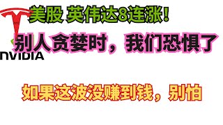 英伟达美股8连涨，应该恐惧还是贪婪？ 如果没赚到钱，请来调整心态