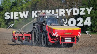 🇵🇱SIEW KUKURYDZY 2024! 25KM\H @czystepole ☆ VALTRA T255 & VADERSTAD TEMPO V8 ☆ NOWY NABYTEK ☆ AW ™