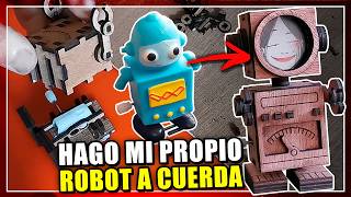 Hago mi propio robot a cuerda de madera, PORTAFOTOS Y ANDA 👀 |  XTOOL M1 ULTRA