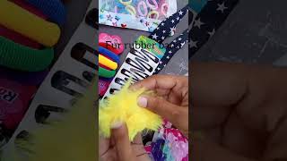 Cute hair accessories unboxing #anamartandcraft #craft #hairaccesories