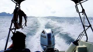 Thailand Speed Boat in Slow Motion