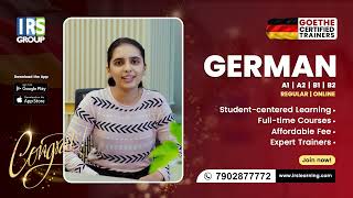 For the finest German Language Online/Offline Preparation, contact IRS Group