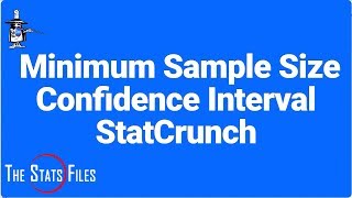 8.5.63 Find Mininum Sample Size for Confidence Interval for Difference Between Means - StatCrunch