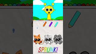 Coloring Smiling Critters with Incredibox Sprunki❤️ #shorts #insideout2 #sprunki #paint