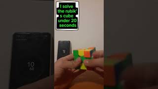 I solve the rubik's cube under 20 seconds #shorts#cube