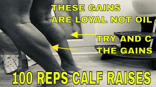 STANDING CALF RAISES | COMMON MAN'S 100 REPS FITNESS CHALLENGE  !