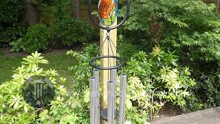 Glass Rose Wind Chime