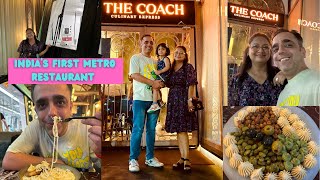 India’s First Metro Restaurant | Theme Based Restaurant | The Coach Noida | Sec -137 | K Travel Vlog