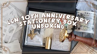 LCN 10th anniversary stationery unboxing