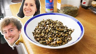 POPPED SOYA SAUCE PUMPKIN SEEDS (mmmmmmm....)