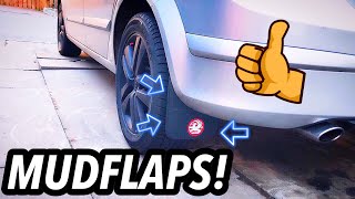 INSTALLING MUDFLAPS ON THE ASTRA! *Car Mods*