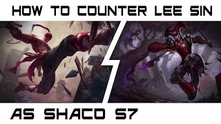 How to play against Lee Sin as Shaco - Season 7 - Shagod