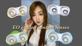 EO graded contact lenses for nearsighted/myopia