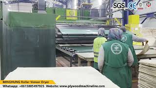 Plywood Production Line| Veneer Drying Machine| Shandong Minghung Manufacturer