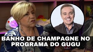 A cantora Eliana de Lima comenta sobre o banho de champagne que levou no programa do Gugu