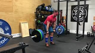 1/22/18 Deadlift 2ct Pause 305x3 @7 ws 1/4