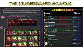 Developer Inf Leaderboard Scandal | Anime Vanguards