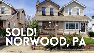 SOLD in Delco PA | 309 Trites Ave, Norwood PA 🏡 3b1 5b + original features