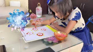 Bottle Painting for Kids | Bottle Painting With Fingers And Brush | Princess Ilisha