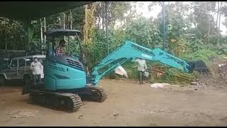 kobelco 35 new excavator test drive