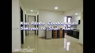 【 FOR SALE 】Ken Rimba 1, Sek 16, Shah Alam - Freehold Condo, 1120 ft², Rm 480k, near KTM Padang Jawa