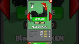 black chicken upgrading from lvl 2 - 8