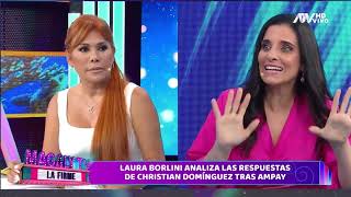 LAURA BORLINI ANALIZA LAS RESPUESTAS DE CHRISTIAN DOMÍNGUEZ TRAS AMPAY