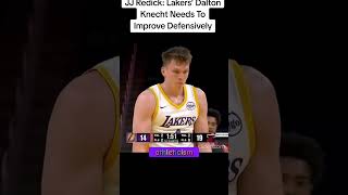 JJ Redick: Lakers’ Dalton Knecht Needs To Improve Defensively💞#nba #basketball #sports #shorts