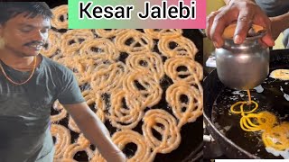 Crispy Jalebi In Gujarat | Kesar Jalebi | Making Of Jalebi | Indian Street Food #streetfood