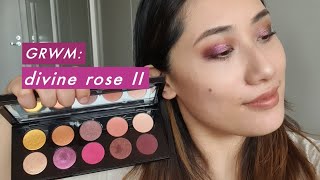 My FIRST live GRWM using Pat McGrath Divine Rose II Palette