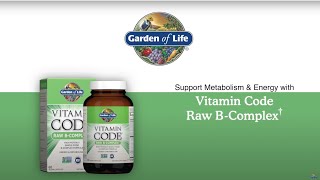 Vitamin Code Raw B-Complex for Energy & Metabolism†