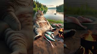 The fishing cat  #cat #catlover #funny #cute #cutecat