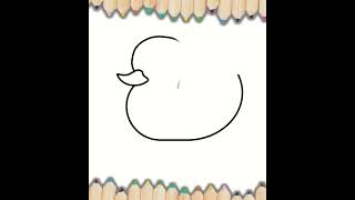 #shorts How to draw cute 🦆DUCK🦆 Step By Step |Draw Cute Inspiration #cute #draw #ytshorts #youtuber