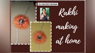 How to make #Rakhi at home ✨ #Rakhiideas #Rakhimakingathome