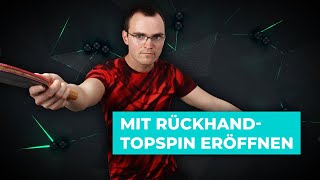 Dein Gegner schupft dir ständig in die Rückhand - Rückhand-Topspin auf Unterschnitt