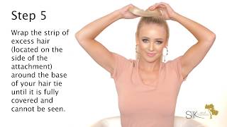 How to attach a Ponytail Clip-in Extension