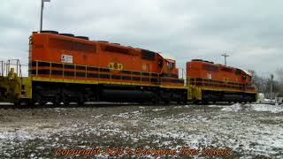 Kiamichi RR Madill turn passing through Durant, OK Jan. 19, 2019 ©