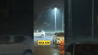 DHA Phase 8 #rain #karachi #heavyrain #thunderstorm