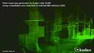 Kudan Lidar SLAM: Mapping a residential area with a handheld Livox Avia without GNSS