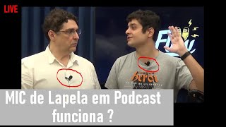 🎬 Podcast com microfone de Lapela funciona?