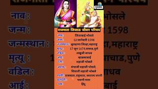 राजमाता जिजाऊ जीवन परिचय | Rajmata Jijau Biography | #ytshorts #shortsfeed #rajmatajijau #jaybhavani