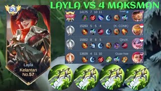 LAYLA VS CLINT VS LESLEY❗BUILD ONE SHOT ENEMY DELETE NEW RECORD 4 MAKSMAN | build top 1 global Layla