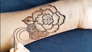 Very Simple 😍 And Beautiful Flower 🌺 Mehndi Design||Easy Mehndi Design||New Mehndi Design