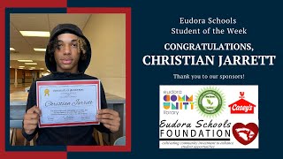 Student of the Week: Christian Jarrett