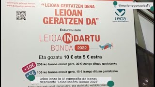 🔝 LEIOA lanza nueva campaña de 💲 BONOS DESCUENTO 💲 [Leioa Indartu Bonoa 2022]